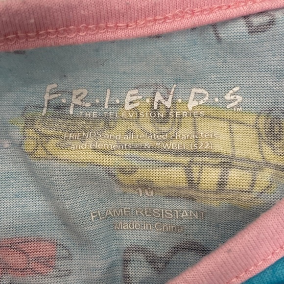 Friends PJs - short sleeve and shorts - size 10 - Picture 5 of 5
